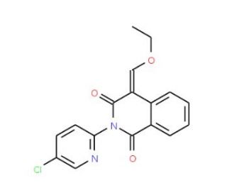 2-(5-Chloro-pyridin-2-yl)-4-ethoxymethylene-4H-isoquinoline-1,3-dione - chemical structure image