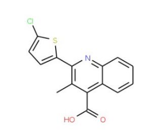 2-(5-Chloro-thiophen-2-yl)-3-methyl-quinoline-4-carboxylic acid - chemical structure image