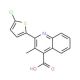 2-(5-Chloro-thiophen-2-yl)-3-methyl-quinoline-4-carboxylic acid - chemical structure image