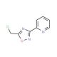 2-[5-(chloromethyl)-1,2,4-oxadiazol-3-yl]pyridine (CAS 90002-06-5) - chemical structure image