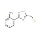 2-(5-Chloromethyl-[1,2,4]oxadiazol-3-yl)-aniline (CAS 886365-74-8) - chemical structure image