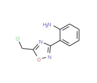 2-(5-Chloromethyl-[1,2,4]oxadiazol-3-yl)-aniline - chemical structure image