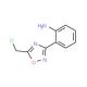 2-(5-Chloromethyl-[1,2,4]oxadiazol-3-yl)-aniline - chemical structure image
