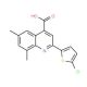 2-(5-Chlorothien-2-yl)-6,8-dimethylquinoline-4-carboxylic acid - chemical structure image