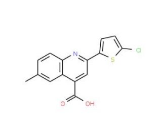 2-(5-Chlorothien-2-yl)-6-methylquinoline-4-carboxylic acid - chemical structure image