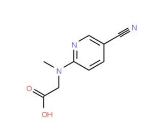 2-[(5-cyanopyridin-2-yl)(methyl)amino]acetic acid (CAS 953890-89-6) - chemical structure image