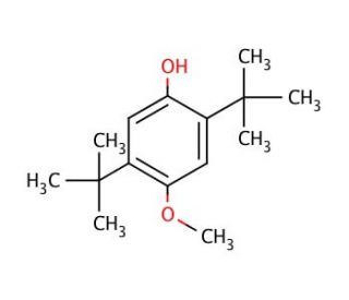 2,5-Di-tert-butyl-4-hydroxyanisole (CAS 1991-52-2) - chemical structure image