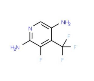 2,5-Diamino-3-fluoro-4-(trifluoromethyl)-pyridine (CAS 675602-90-1) - chemical structure image