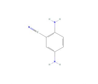 2,5-Diaminobenzonitrile (CAS 14346-13-5) - chemical structure image