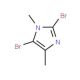 2,5-Dibromo-1,4-dimethyl-1H-imidazole (CAS 850429-58-2) - chemical structure image