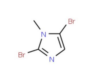 2,5-Dibromo-1-methyl-1H-imidazole (CAS 53857-59-3) - chemical structure image