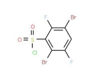 2,5-Dibromo-3,6-difluorobenzenesulfonyl chloride (CAS 207853-66-5) - chemical structure image