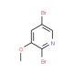 2,5-Dibromo-3-methoxypyridine (CAS 1142191-57-8) - chemical structure image