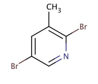 2,5-Dibromo-3-methylpyridine (CAS 3430-18-0) - chemical structure image
