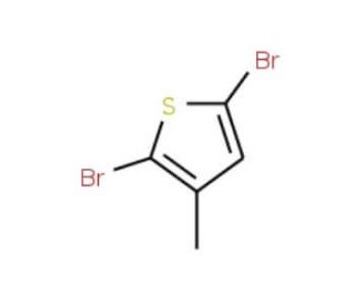 2,5-Dibromo-3-methylthiophene (CAS 13191-36-1) - chemical structure image