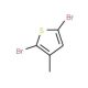 2,5-Dibromo-3-methylthiophene (CAS 13191-36-1) - chemical structure image