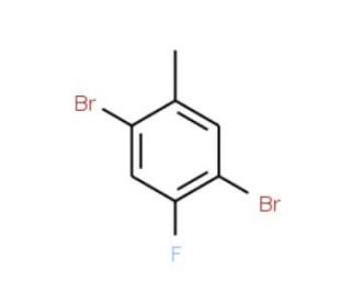 2,5-Dibromo-4-fluorotoluene (CAS 134332-29-9) - chemical structure image