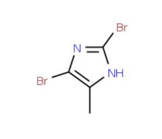 2,5-Dibromo-4-methylimidazole (CAS 219814-29-6) - chemical structure image