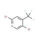 2,5-Dibromo-4-(trifluoromethyl)pyridine - chemical structure image