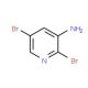 2,5-Dibromo-pyridin-3-ylamine (CAS 90902-84-4) - chemical structure image