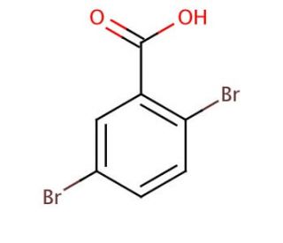 2,5-Dibromobenzoic acid (CAS 610-71-9) - chemical structure image