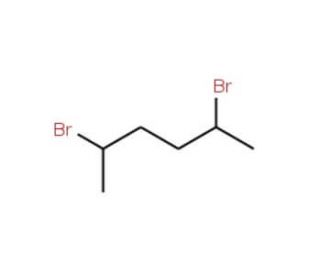 2,5-Dibromohexane, erythro + threo (CAS 24774-58-1) - chemical structure image