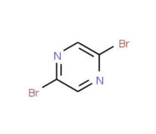 2,5-Dibromopyrazine (CAS 23229-26-7) - chemical structure image