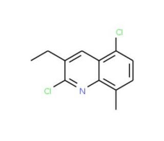 2,5-Dichloro-3-ethyl-8-methylquinoline (CAS 1031927-97-5) - chemical structure image