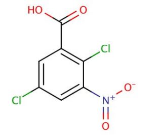 2,5-Dichloro-3-nitrobenzoic acid (CAS 88-86-8) - chemical structure image