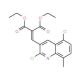 2,5-Dichloro-8-methyl-3-(2,2-diethoxycarbonyl)vinylquinoline (CAS 1031929-00-6) - chemical structure image