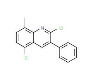 2,5-Dichloro-8-methyl-3-phenylquinoline (CAS 1031928-13-8) - chemical structure image