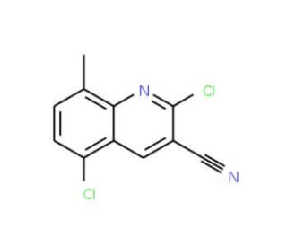 2,5-Dichloro-8-methylquinoline-3-carbonitrile (CAS 948291-30-3) - chemical structure image