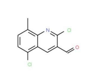 2,5-Dichloro-8-methylquinoline-3-carboxaldehyde (CAS 948291-36-9) - chemical structure image