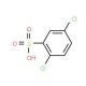 2,5-Dichloro-benzenesulfonic acid (CAS 88-42-6) - chemical structure image