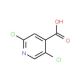 2,5-Dichloro-isonicotinic acid (CAS 88912-26-9) - chemical structure image