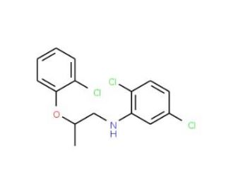 2,5-Dichloro-N-[2-(2-chlorophenoxy)propyl]aniline - chemical structure image