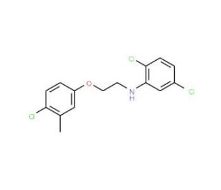 2,5-Dichloro-N-[2-(4-chloro-3-methylphenoxy)-ethyl]aniline - chemical structure image