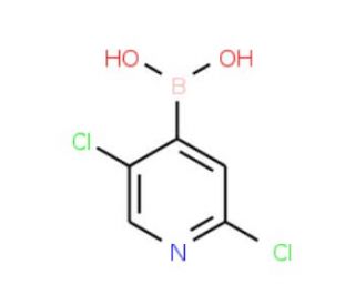 2,5-Dichloropyridine-4-boronic acid (CAS 847664-64-6) - chemical structure image