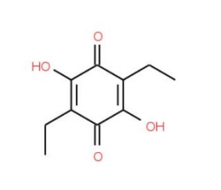 2,5-Diethyl-3,6-dihydroxy-[1,4]benzoquinone - chemical structure image