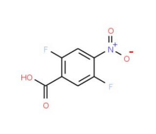 2,5-Difluoro-4-nitrobenzoic acid (CAS 116465-48-6) - chemical structure image