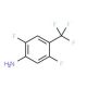 2,5-Difluoro-4-(trifluoromethyl)aniline (CAS 114973-22-7) - chemical structure image