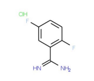 2,5-Difluorobenzamidine hydrochloride (CAS 885957-28-8) - chemical structure image