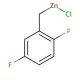 2,5-Difluorobenzylzinc chloride solution (CAS 312692-89-0) - chemical structure image