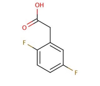 2,5-Difluorophenylacetic acid (CAS 85068-27-5) - chemical structure image