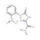 2,5-Dihydro-1-(2-nitrophenyl)-5-oxo-1H-1,2,4-triazole-3-carboxylic acid dimethylamide - chemical structure image