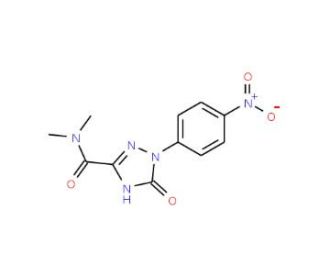 2,5-Dihydro-1-(4-nitrophenyl)-5-oxo-1H-1,2,4-triazole-3-carboxylic acid dimethylamide - chemical structure image