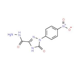 2,5-Dihydro-1-(4-nitrophenyl)-5-oxo-1H-1,2,4-triazole-3-carboxylic acid hydrazide - chemical structure image