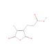 2,5-Dihydro-4-methyl-2,5-dioxo-3-furanpropanoic acid (CAS 487-66-1) - chemical structure image