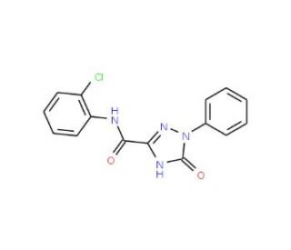 2,5-Dihydro-5-oxo-1-phenyl-1H-1,2,4-triazole-3-carboxylic acid (2-chlorophenyl)amide - chemical structure image