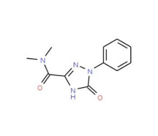 2,5-Dihydro-5-oxo-1-phenyl-1H-1,2,4-triazole-3-carboxylic acid dimethylamide - chemical structure image
